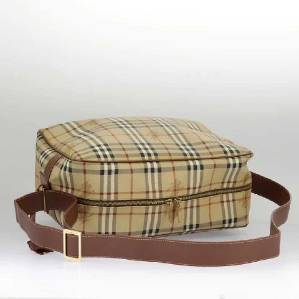 Burberry Vintage Pre-owned Leather shoulder-bags Beige Dames