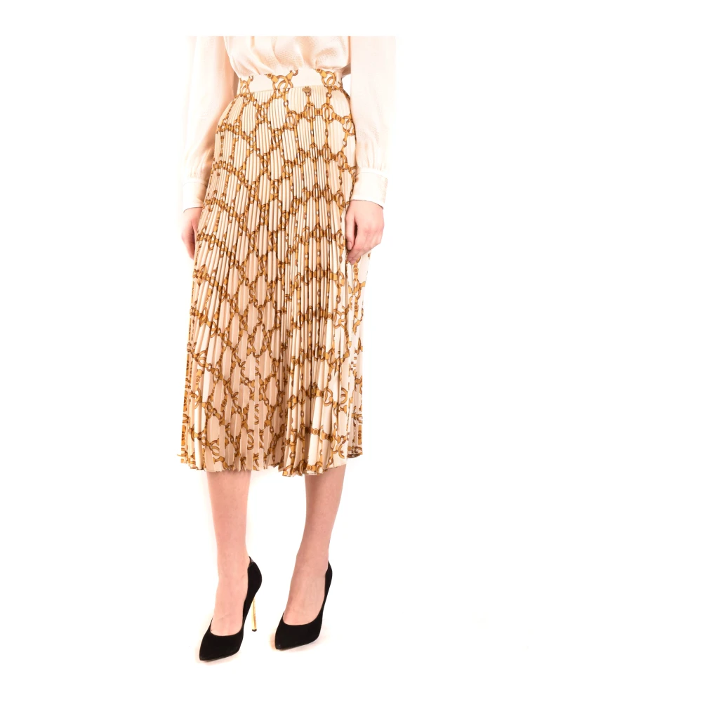 Twinset Multicolor Stijlvolle Rok Aw20 Beige Dames