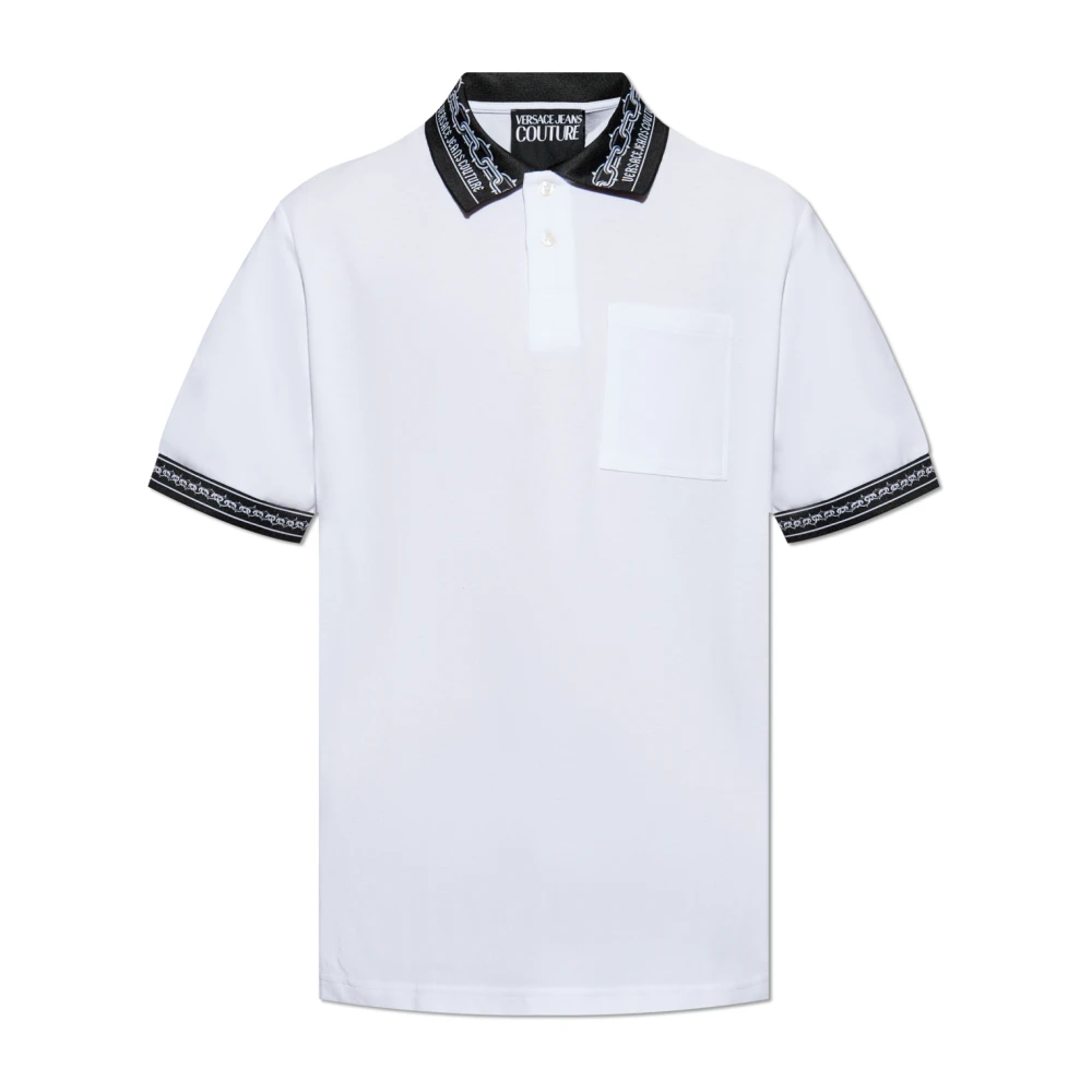 Versace Jeans Couture Logo Polo White, Herr