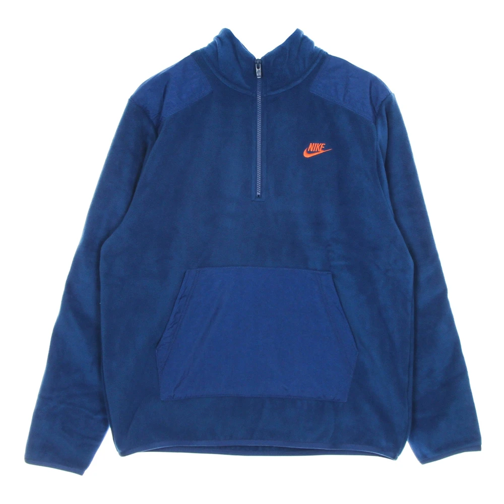 Nike Fleece-jas met hoge kraag en rits Blue Heren
