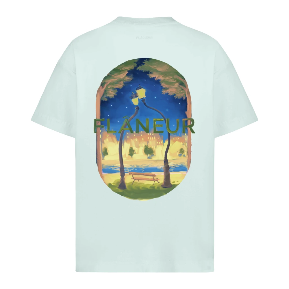 Flâneur Liefde Lanterns T-Shirt Green Heren