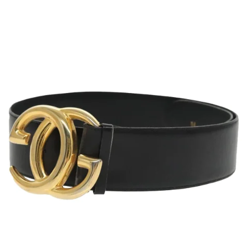 Gucci Vintage Pre-owned Leather belts Black Dames