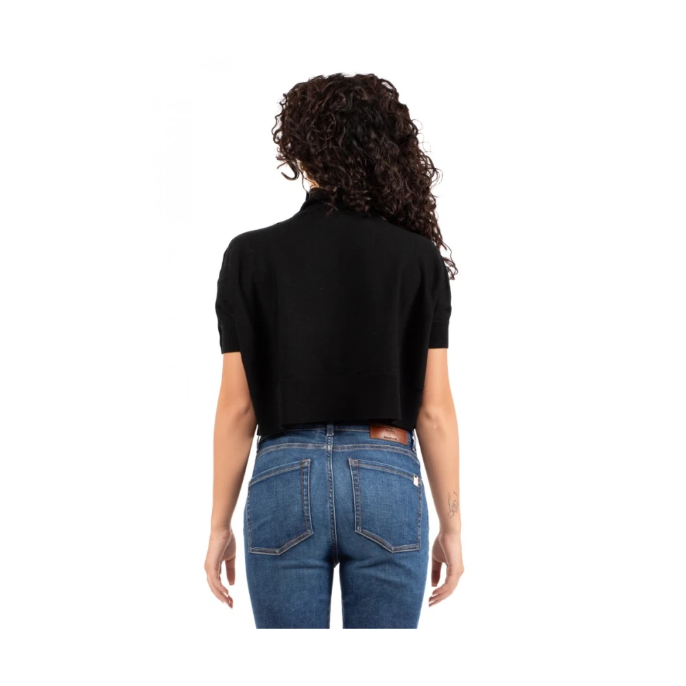 pinko Dames Korte Mouw Top Black Dames