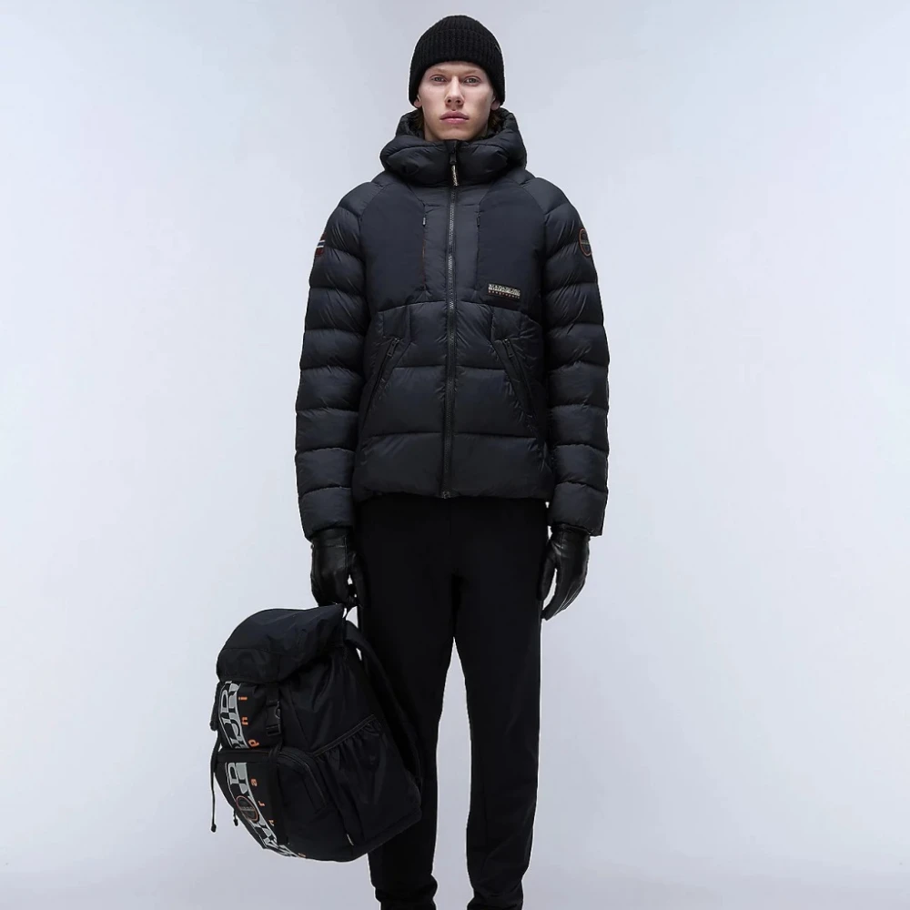 Napapijri Pufferjas voor stijlvolle winterlook Black Heren