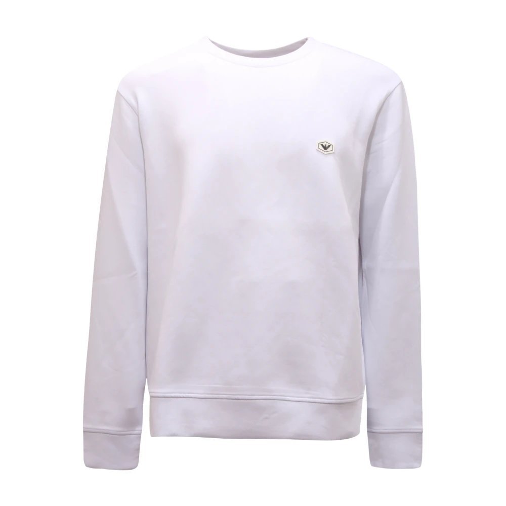 Armani Men's White Sweatshirts, Xl, Essential Sweatshirt
