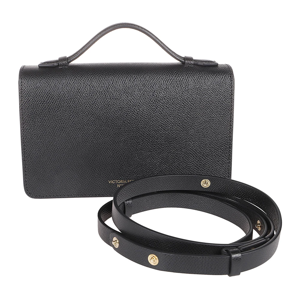 Victoria Beckham Mini Top Handvat Tas met Gesp Black Dames