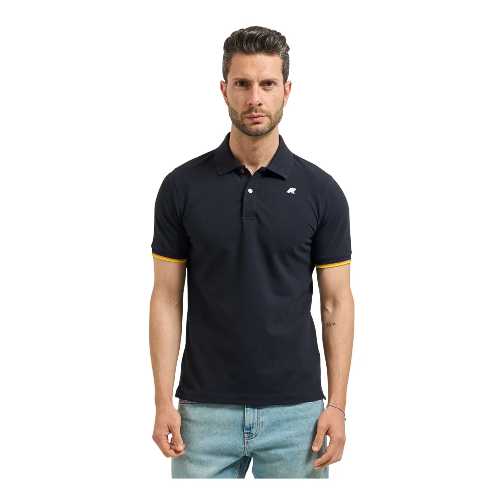 K-Way Uomo Blu Top, 2XL, New,