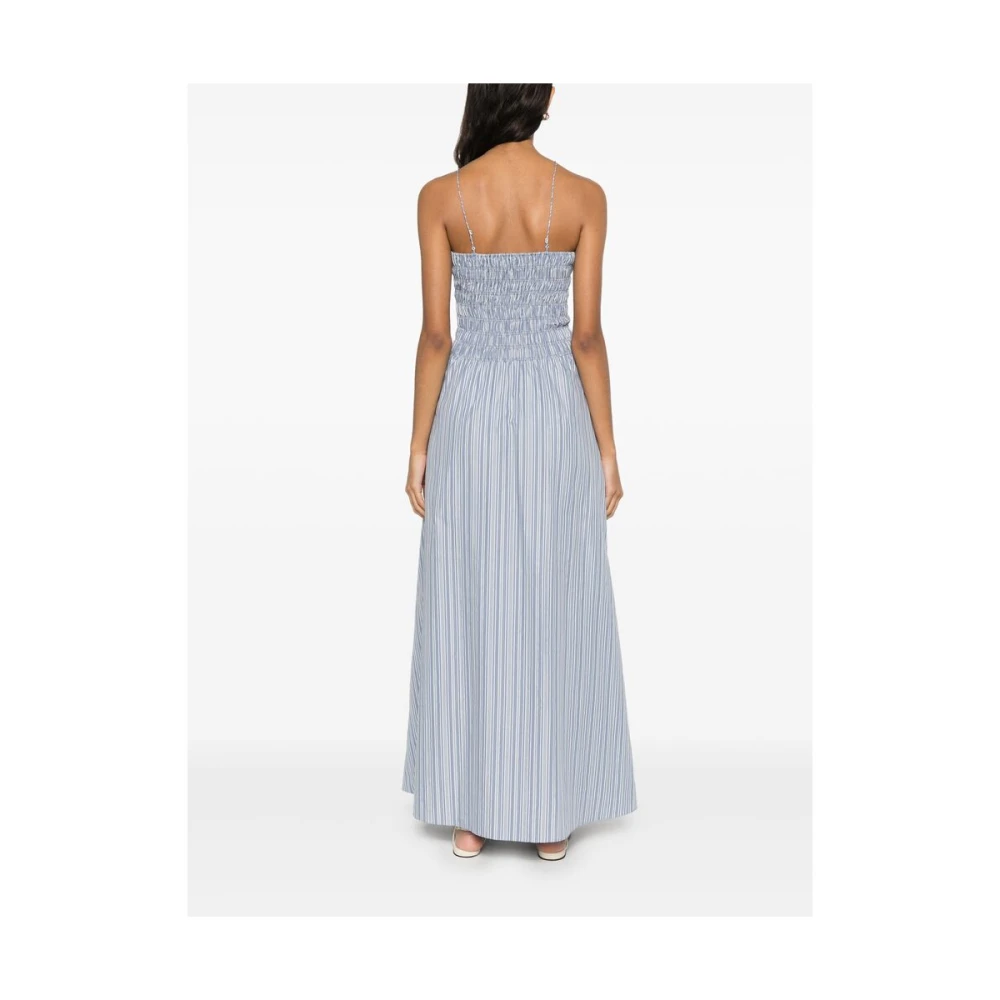 Faithfull the Brand Korenbloemblauwe Vierkante Hals Jurk Blue Dames