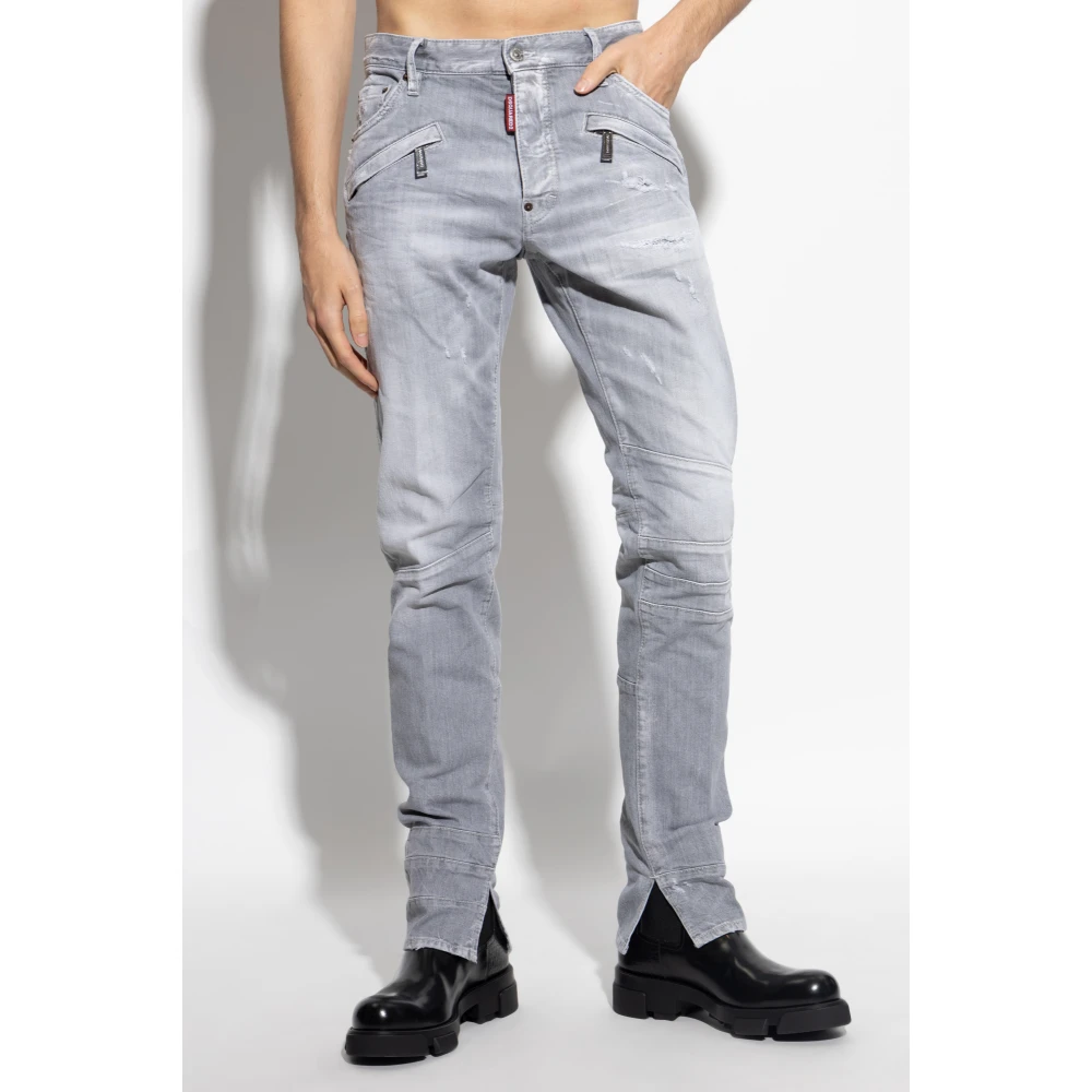 Dsquared2 Tapered leg jeans Gray Heren