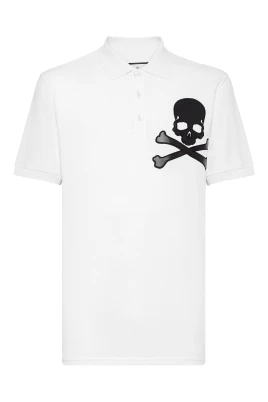 Slim Fit Polo Shirt SS Skull