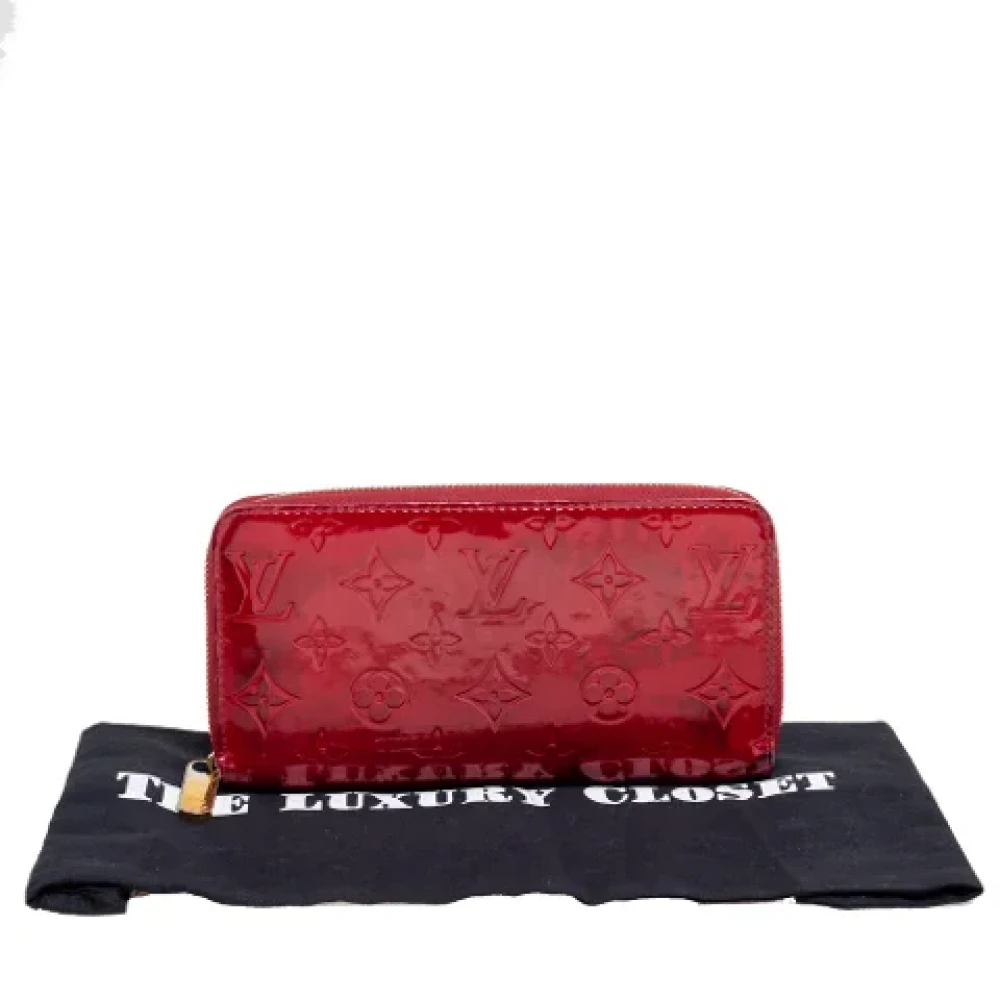 Louis Vuitton Vintage Pre-owned Leather wallets Red Dames
