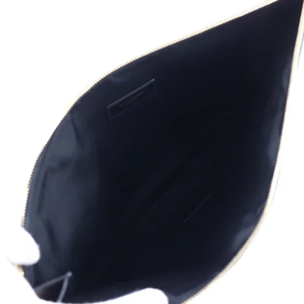 Yves Saint Laurent Vintage Pre-owned Fabric clutches Black Dames