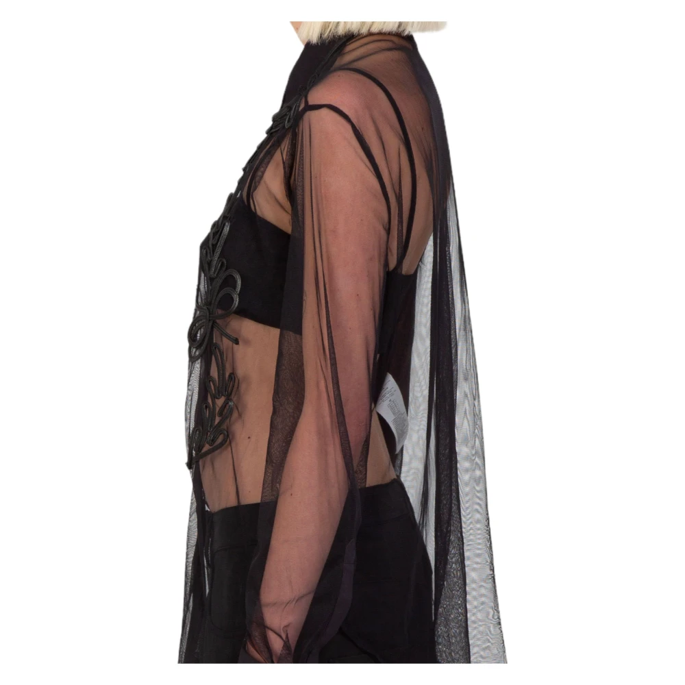 pinko Gesluierd Embro Shirt in Z99 Black Dames