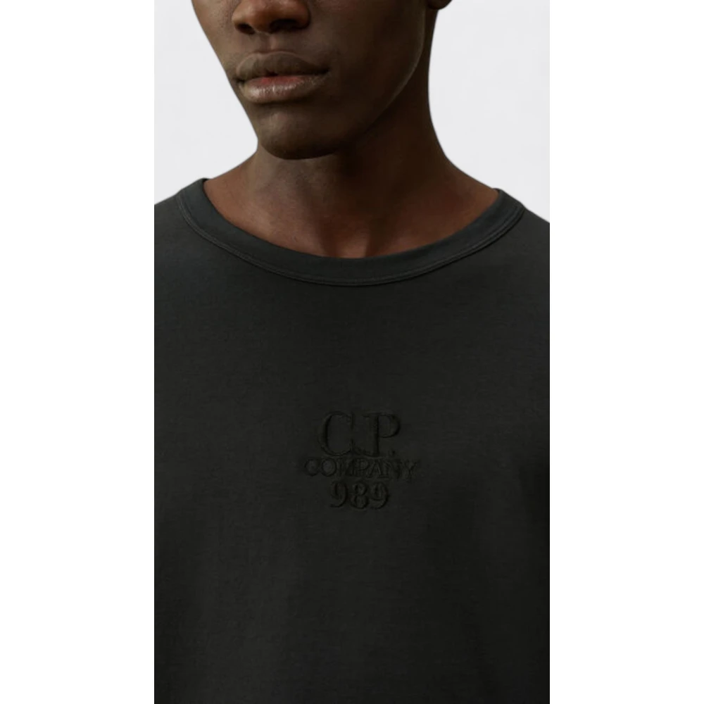C.P. Company Boxy Logo T-Shirt Black Heren