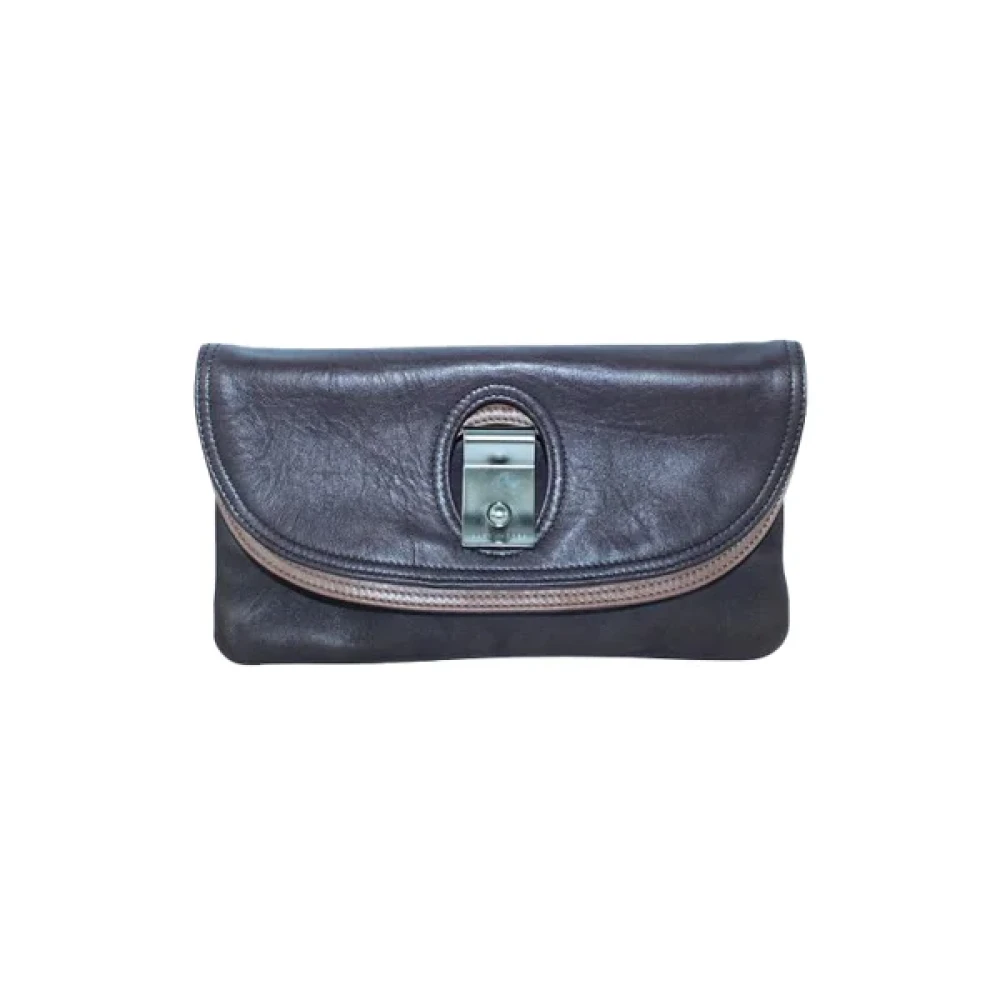 Marc Jacobs Pre-owned Leather clutches Blue Dames