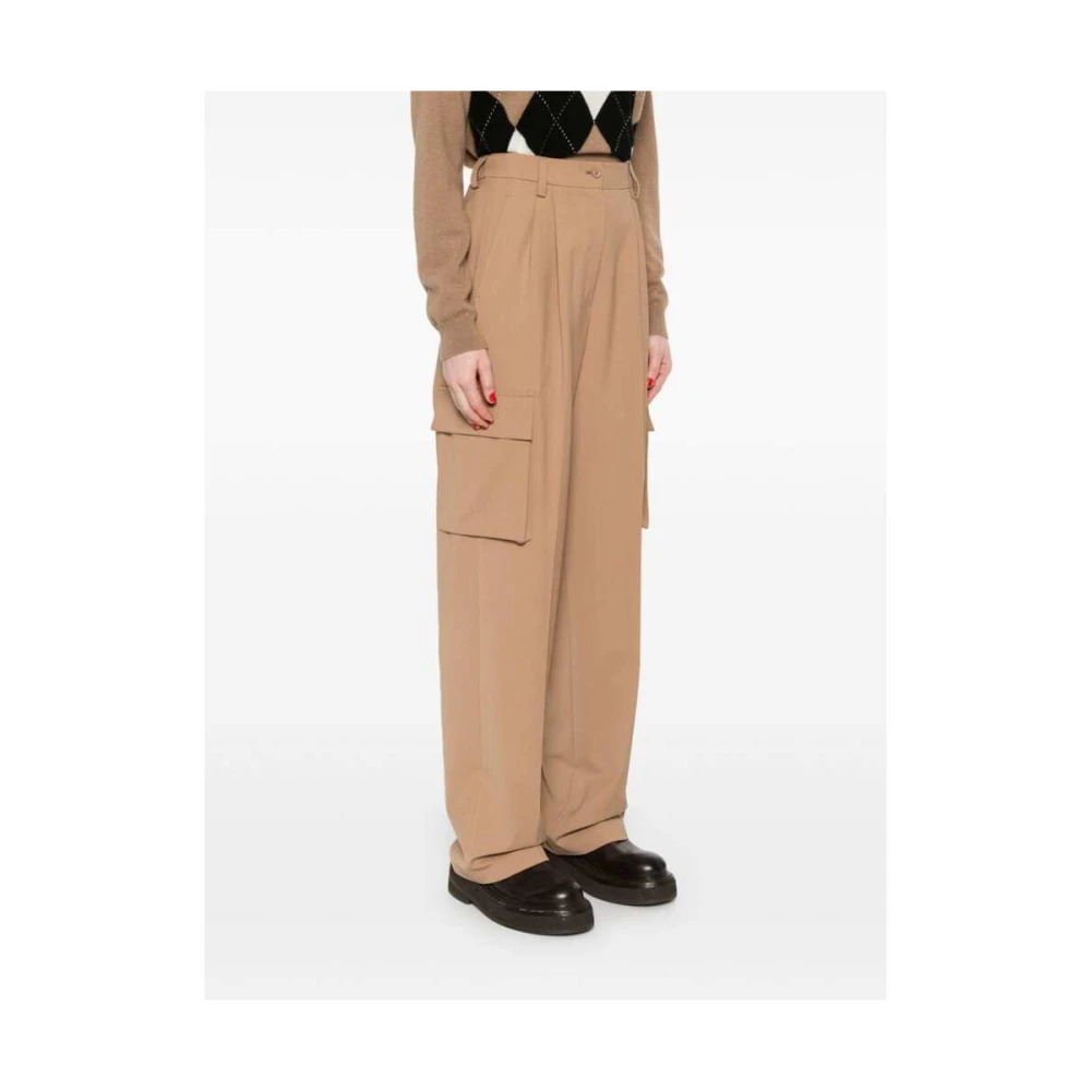 Herno Kameelbruine op maat gemaakte cargobroek Beige Dames