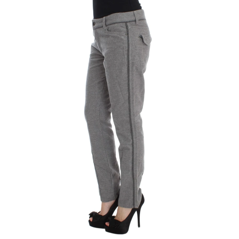 Ermanno Scervino Straight Trousers Gray Dames