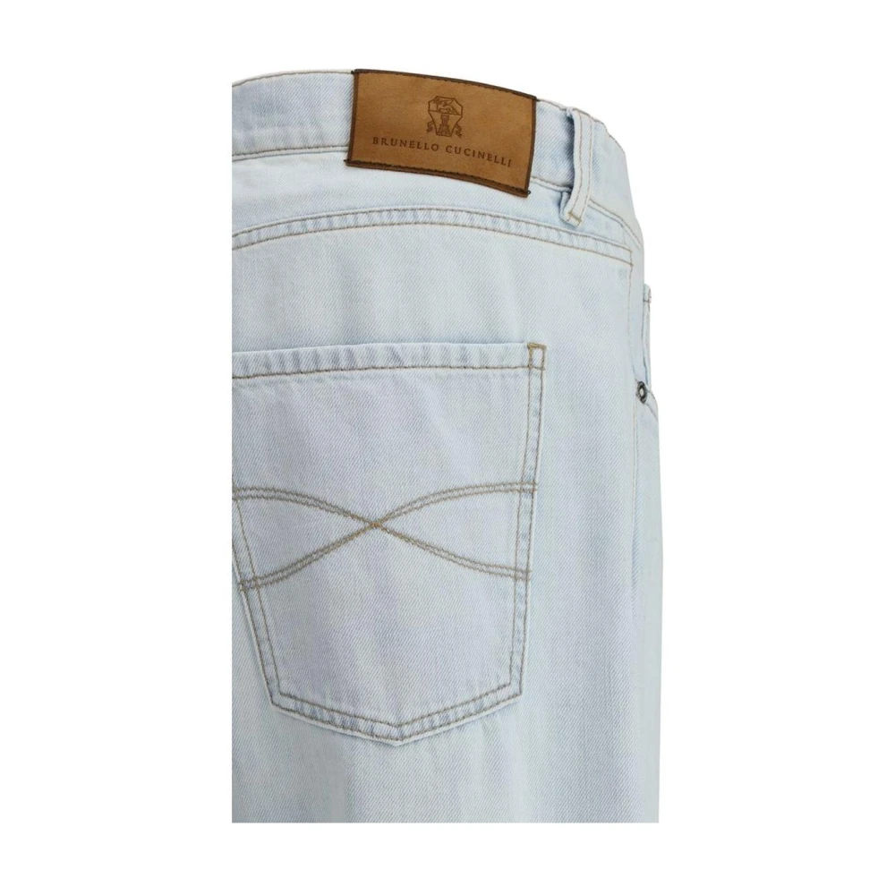 BRUNELLO CUCINELLI Lichtgewassen relaxte fit jeans Blue Heren