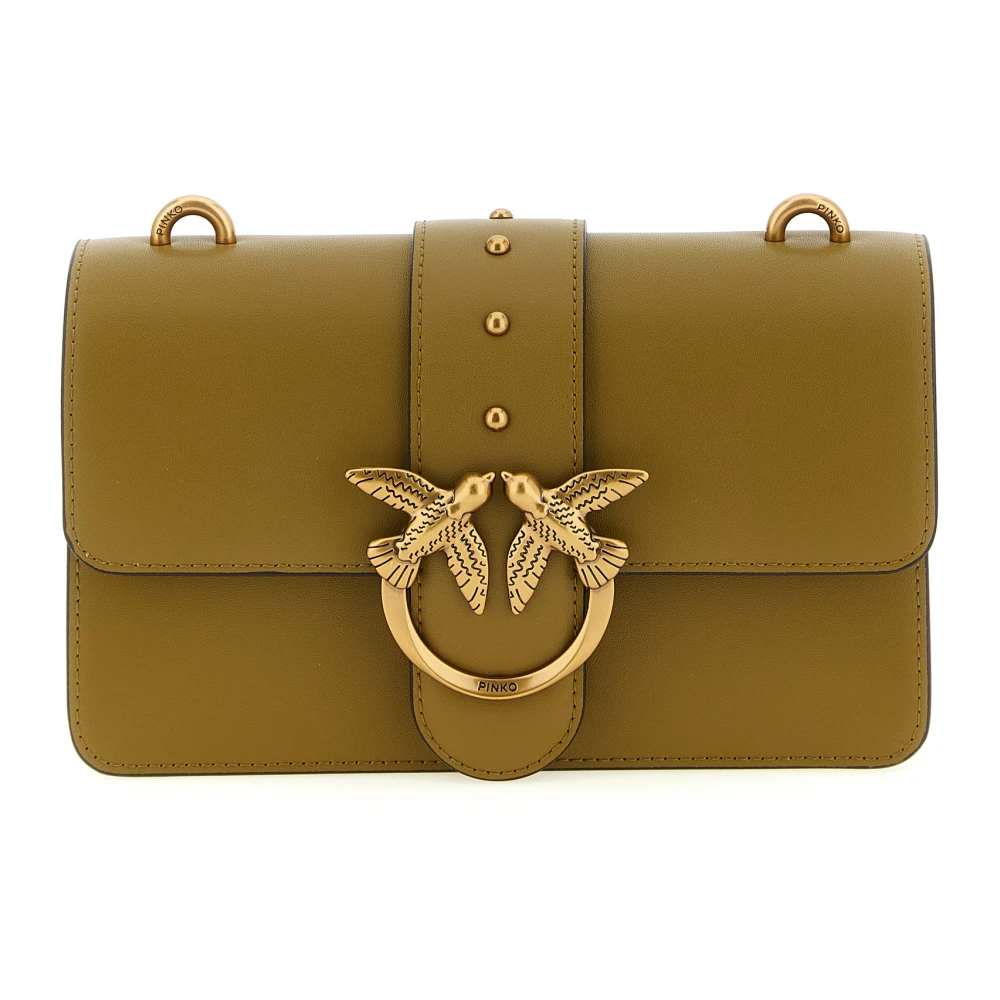 Pinko Women's Green Love One Mini Crossbody Bag - Shoulder Bags - One Size - Bags