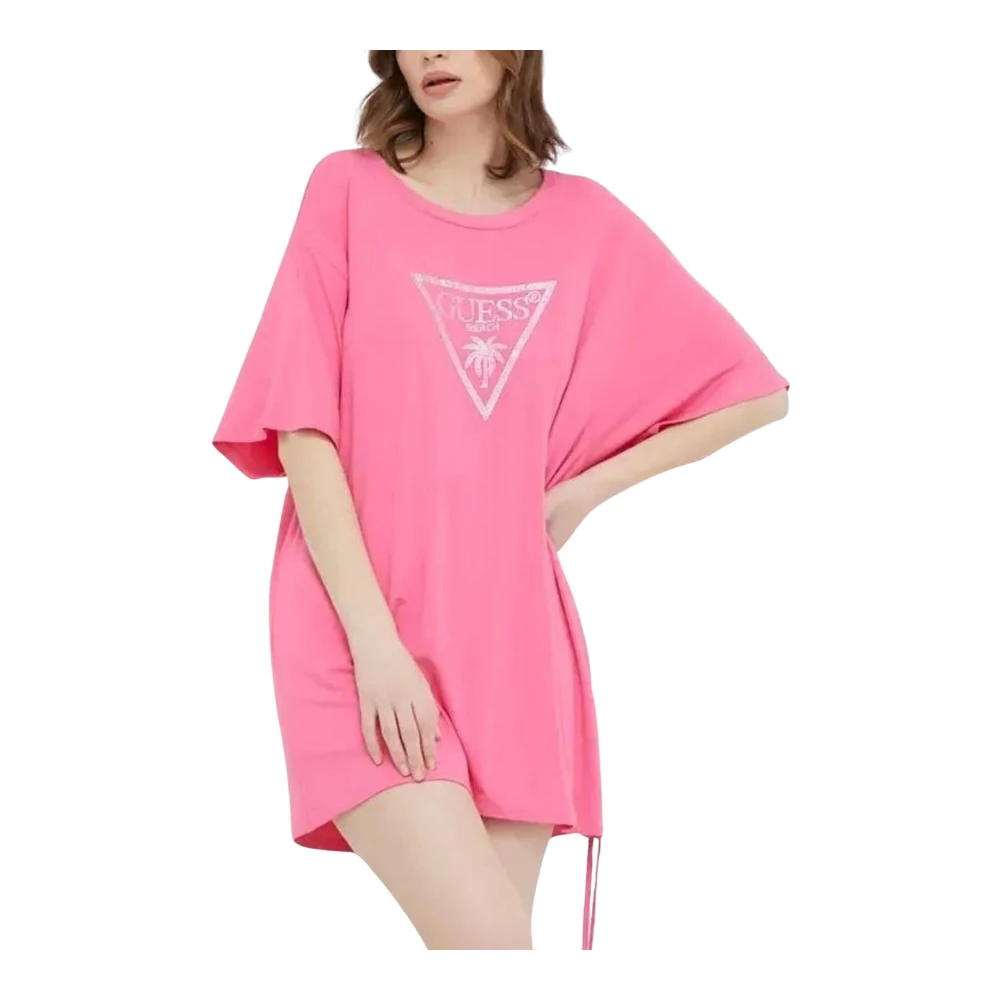 Guess - Tops > T-Shirts - Pink - Guess - Modalova