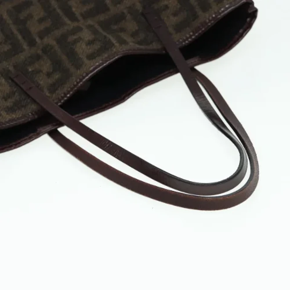 Fendi Vintage Pre-owned Wool totes Brown Dames