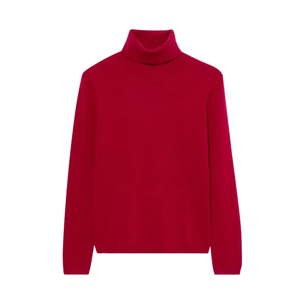 Brooks Brothers Red Cashmere Turtleneck Jumper - Female - Cashmere Knitwear - Xs - Knitwear