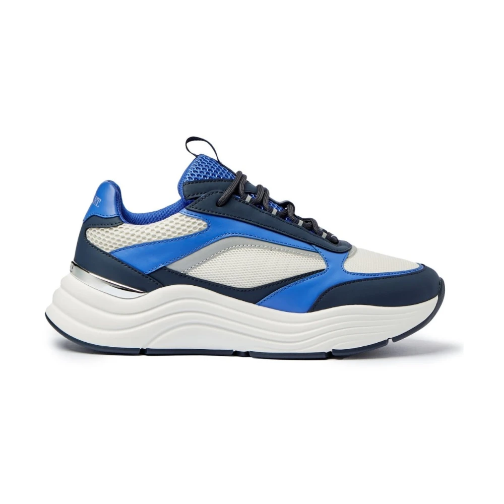 Mallet London Witte Marine Sneakers Cyrus 2.0 Update Heren Schoenen Blauw