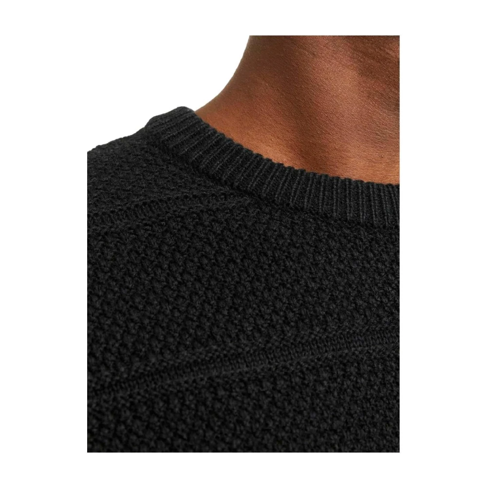 jack & jones Crew Neck Gebreide Trui Black Heren