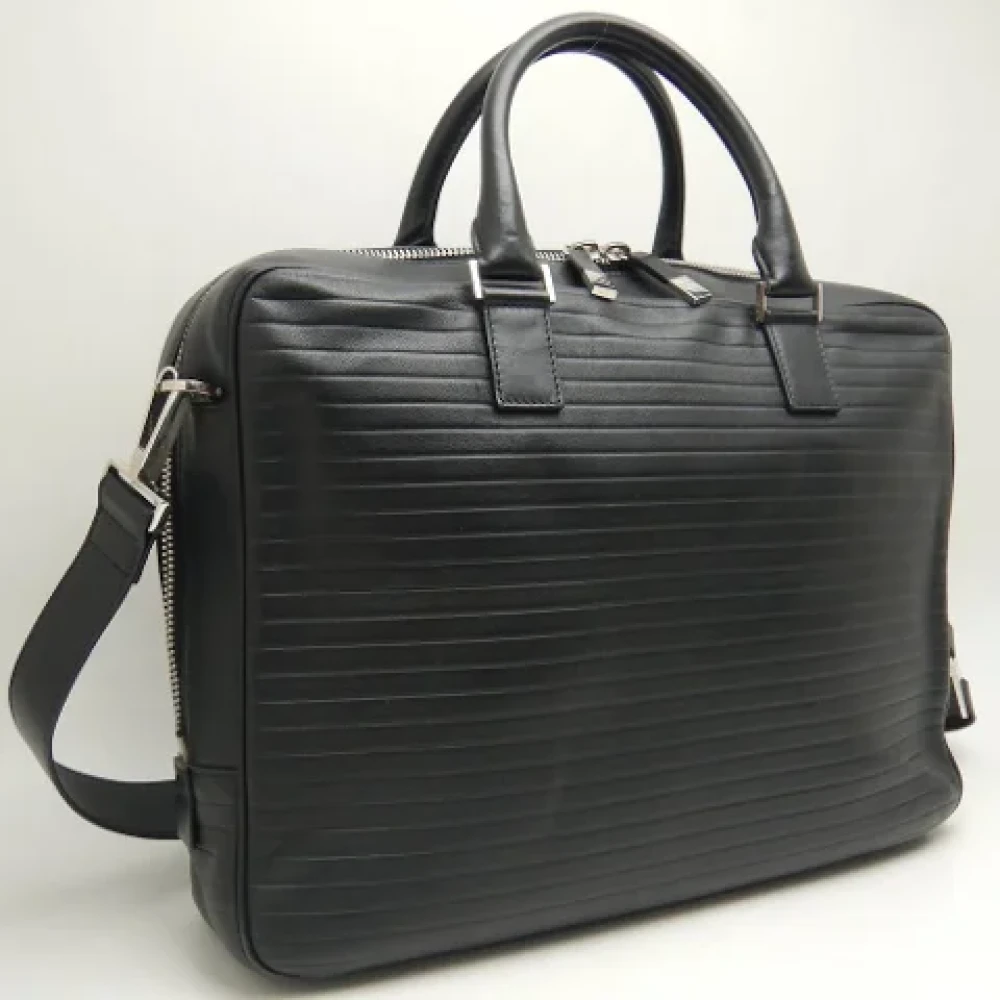 Dior Vintage Pre-owned Leather dior-bags Black Heren