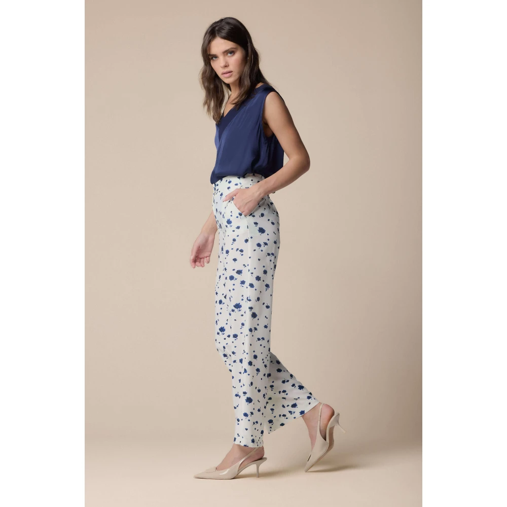 Kocca Stijlvolle Wijde Broek White Dames