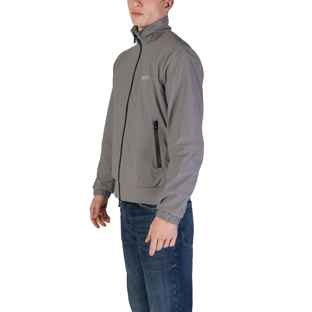 RefrigiWear Grijze Polyamide Jas Herfst Winter Collectie Gray Heren
