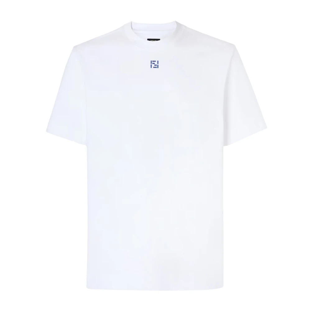 Fendi Men's White T-Shirts, S, Regular-Fit T-Shirt