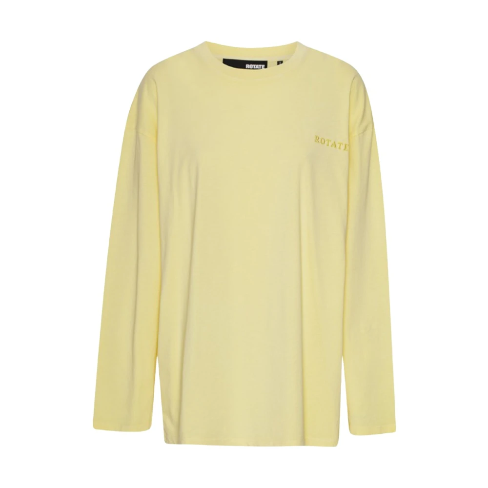 Rotate Birger Christensen Stijlvolle Longsleeve Yellow Dames