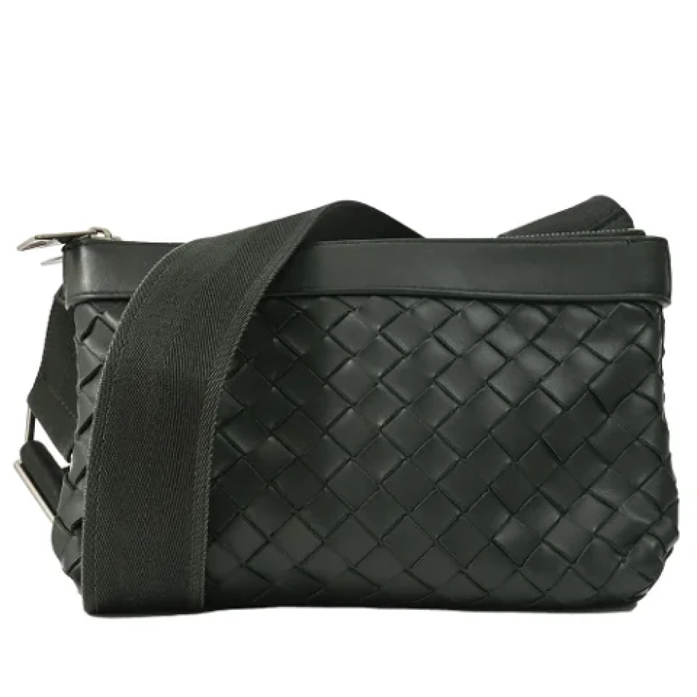 Bottega Veneta Vintage Pre-owned Leather shoulder-bags Black Heren
