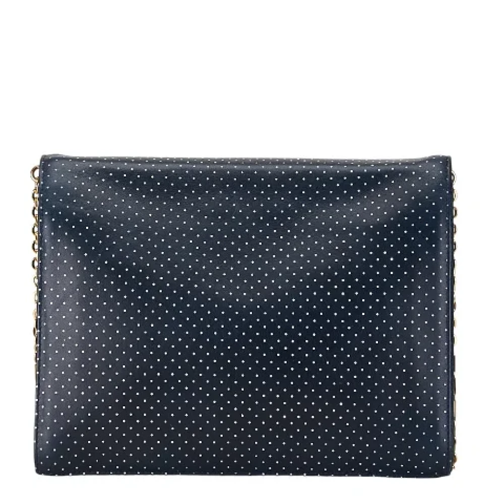 Valentino Vintage Pre-owned Leather shoulder-bags Blue Dames