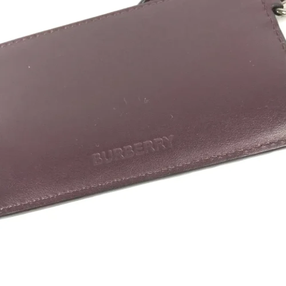 Burberry Vintage Pre-owned Leather wallets Purple Dames