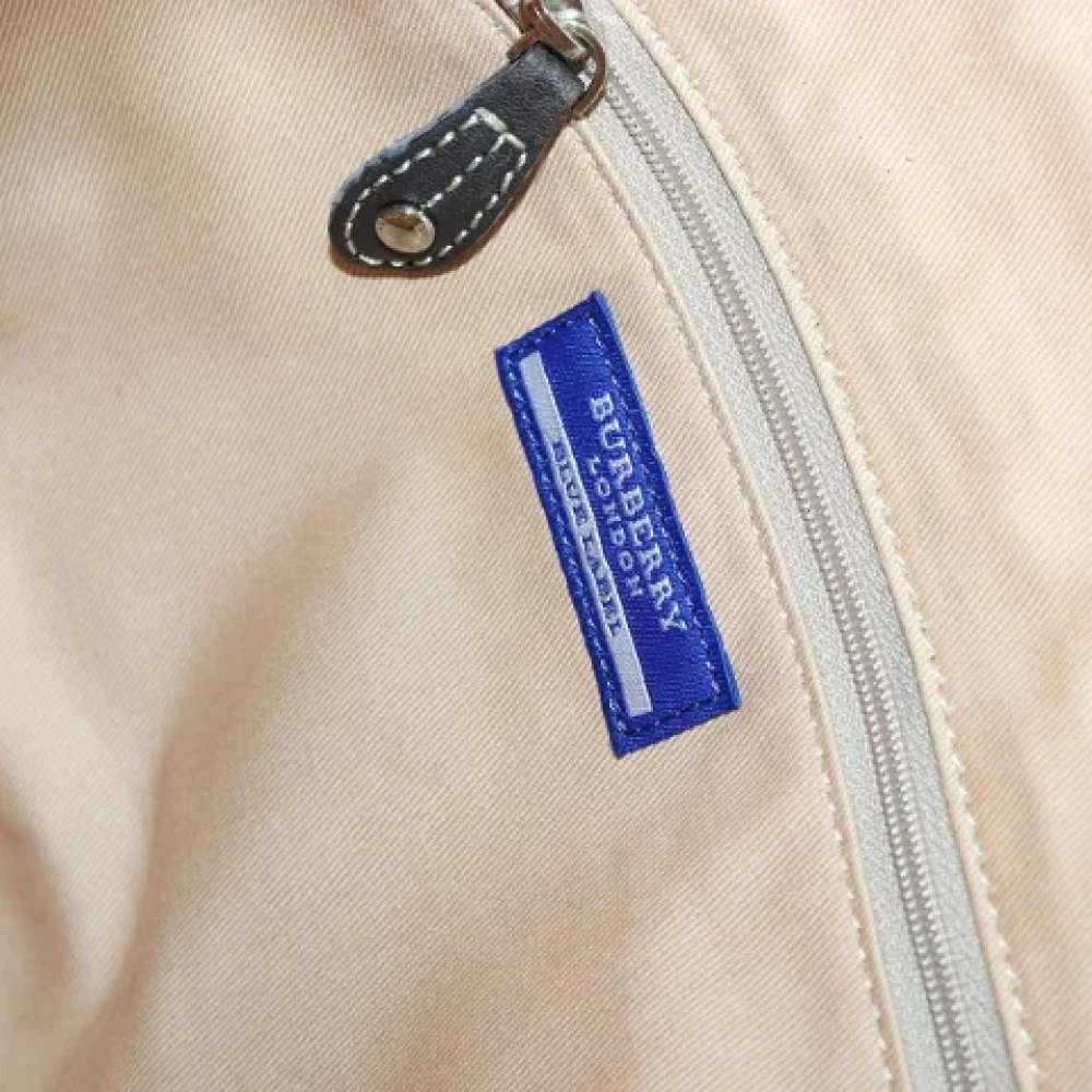 Burberry Vintage Pre-owned Canvas handbags Beige Dames