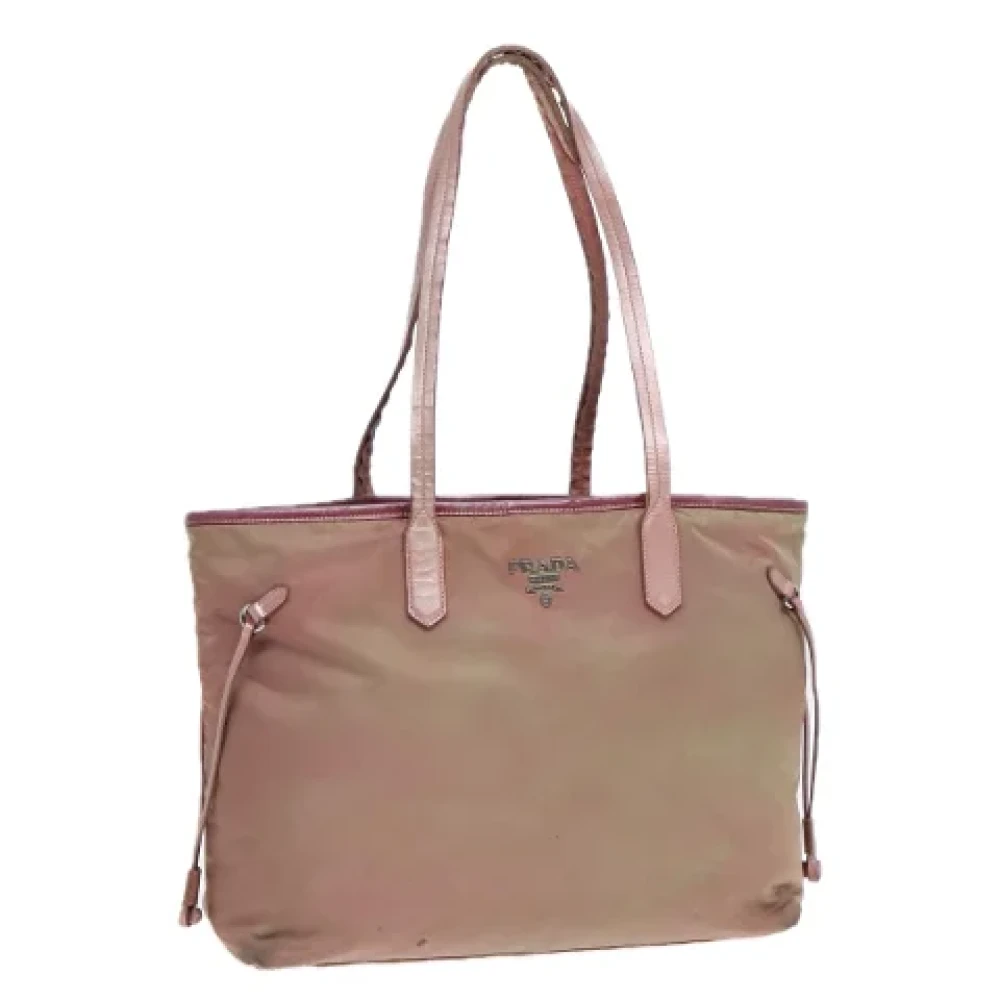 Prada Vintage Pre-owned Nylon totes Pink Dames