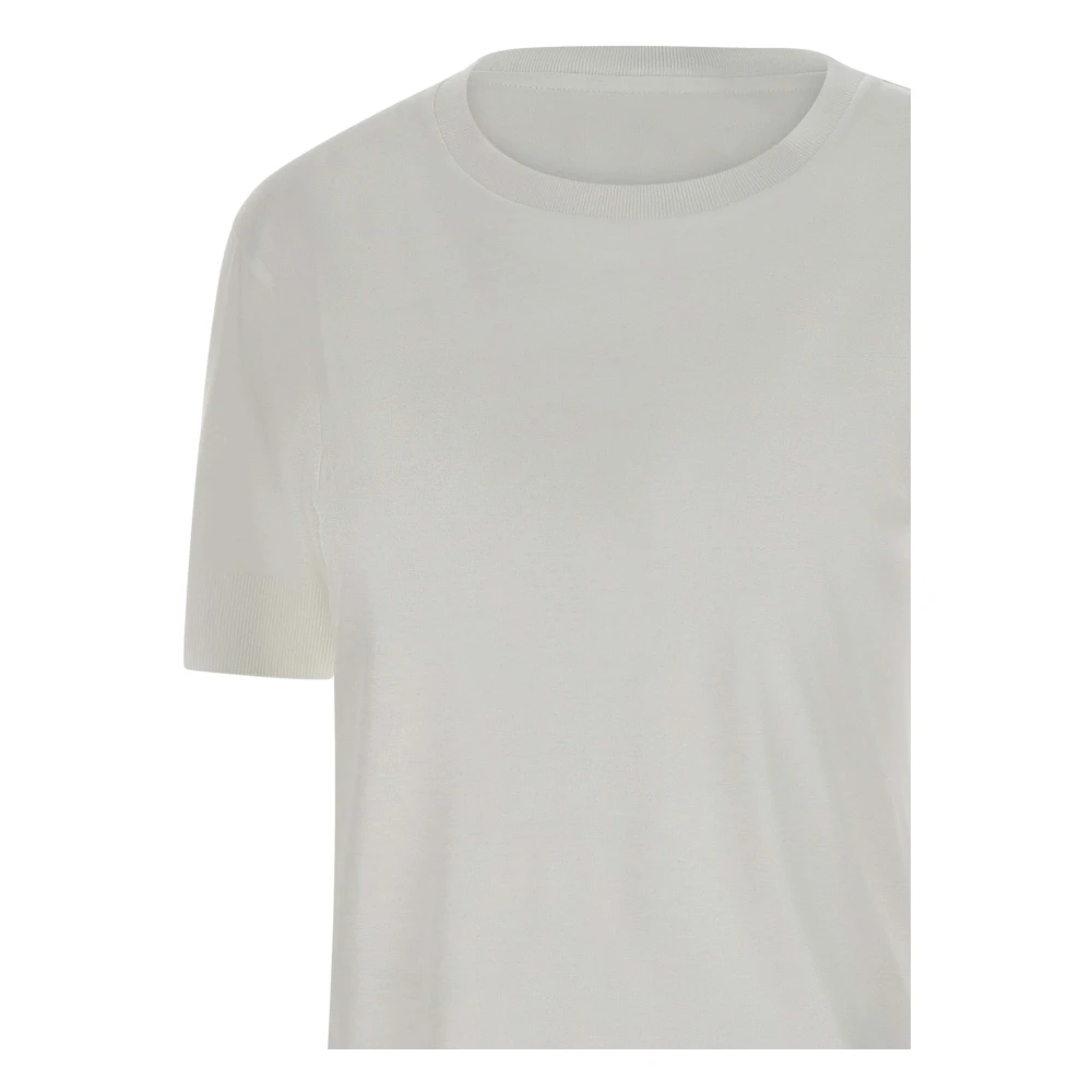 Herno Witte Trui met Korte Mouwen White Dames