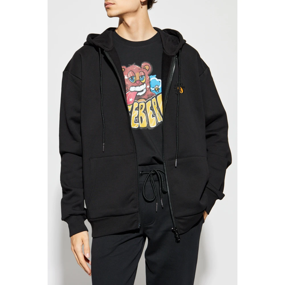 Iceberg Sweatshirt met logo Black Heren