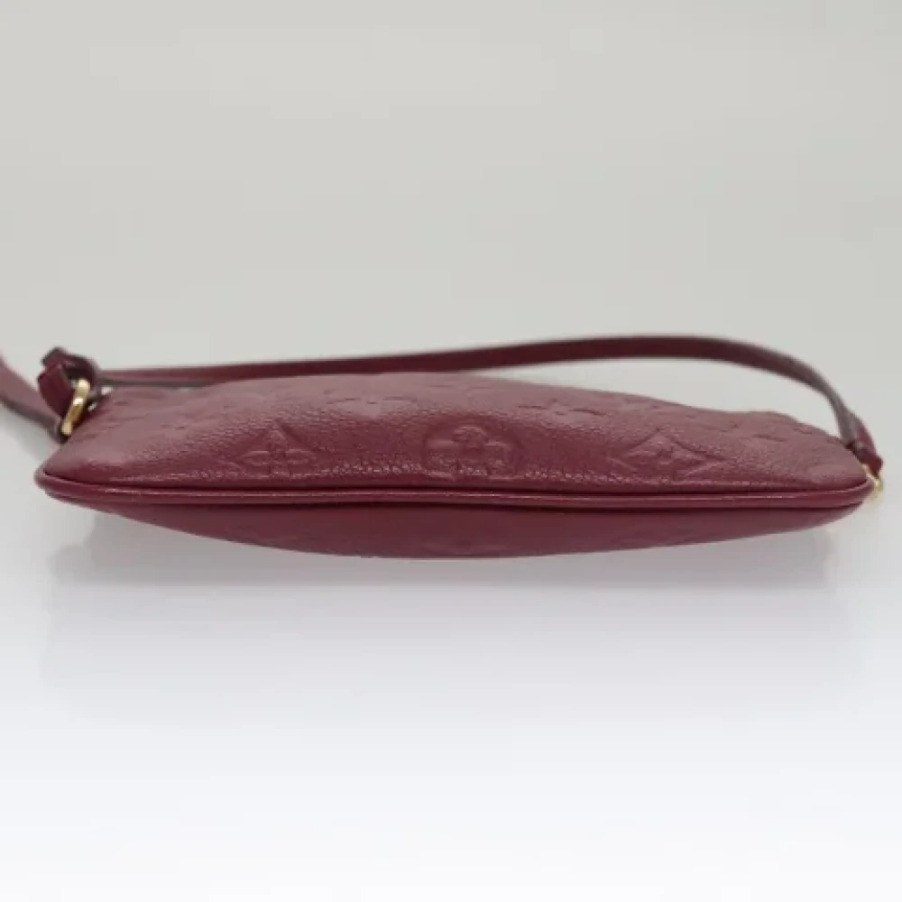 Louis Vuitton Vintage Pre-owned Leather pouches Red Dames