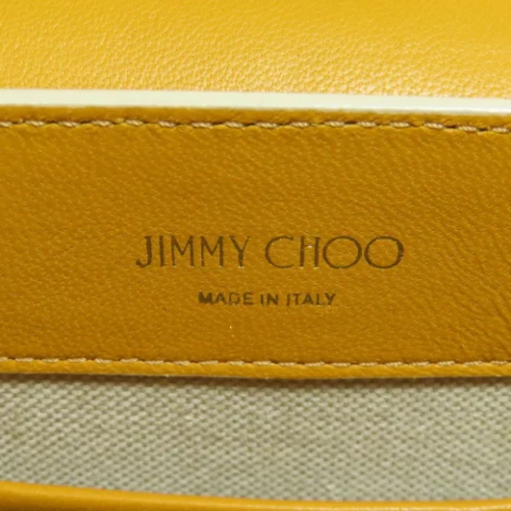 Jimmy Choo Pre-owned Suede handbags Yellow Dames