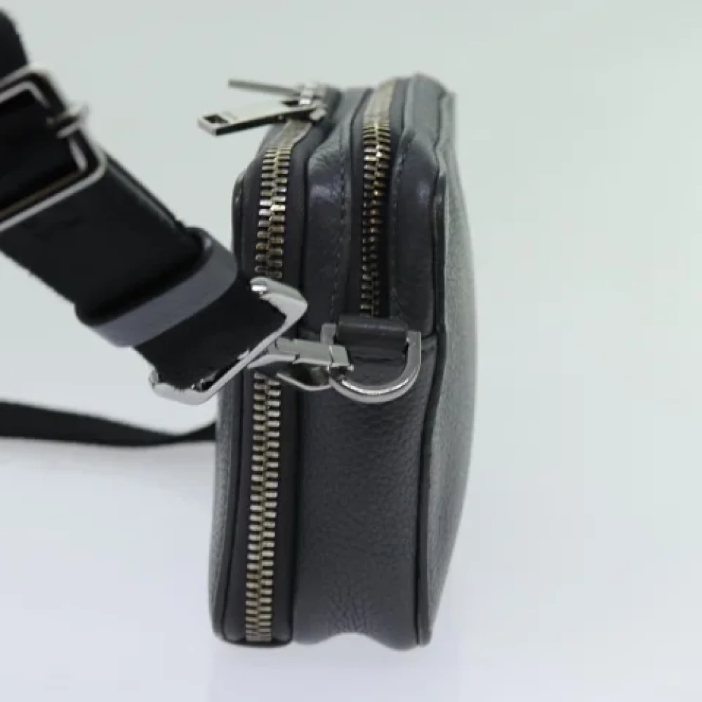 Dior Vintage Pre-owned Leather dior-bags Gray Dames