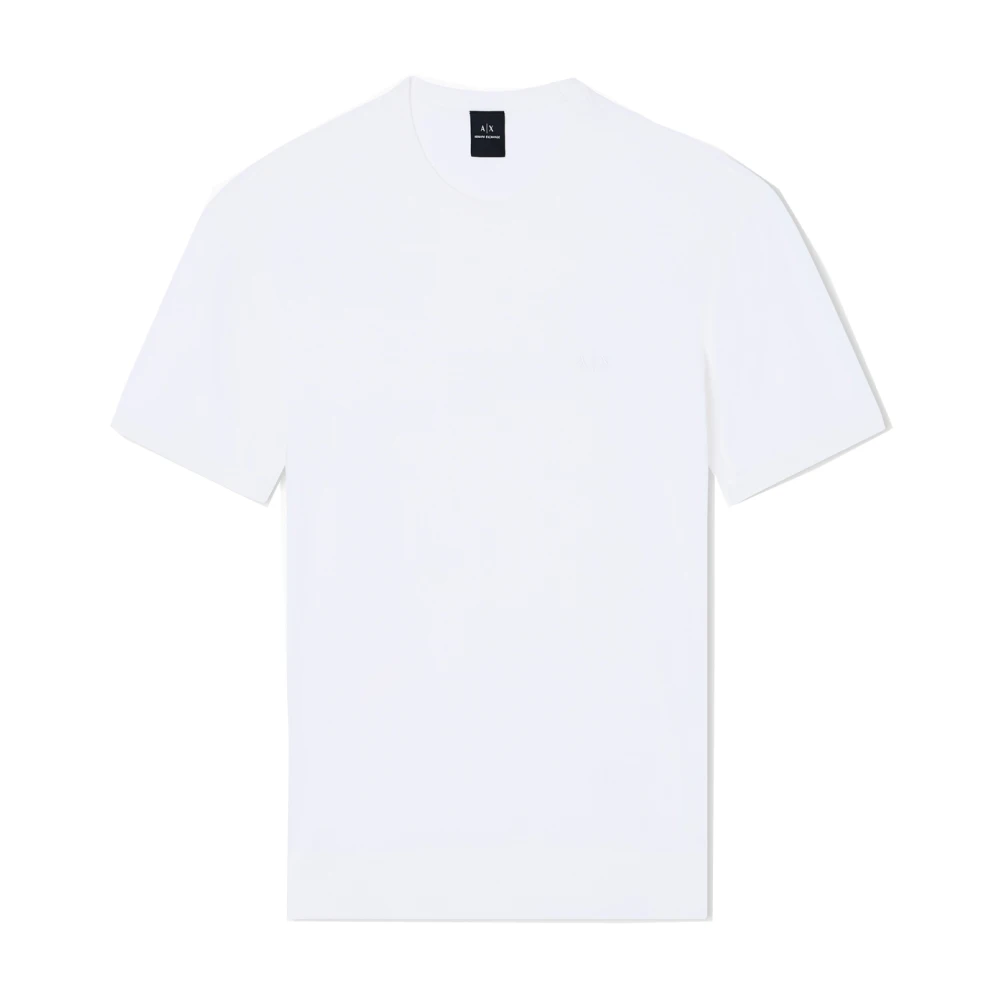 Armani Exchange Men's White Cotton Knit T-Shirt - T-Shirts - Xl - Tops