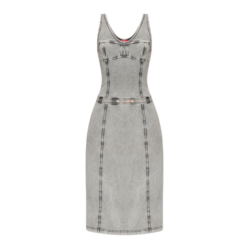 Diesel Femme Gris Robes, Taille: 34 Fr Robe D-Inny