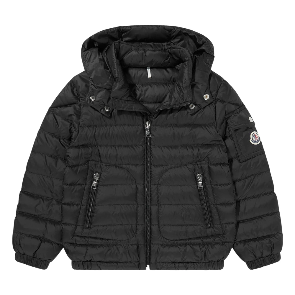 Moncler Boys Black Winter Jackets, 4 Y, Down Padded Lauros Jacket