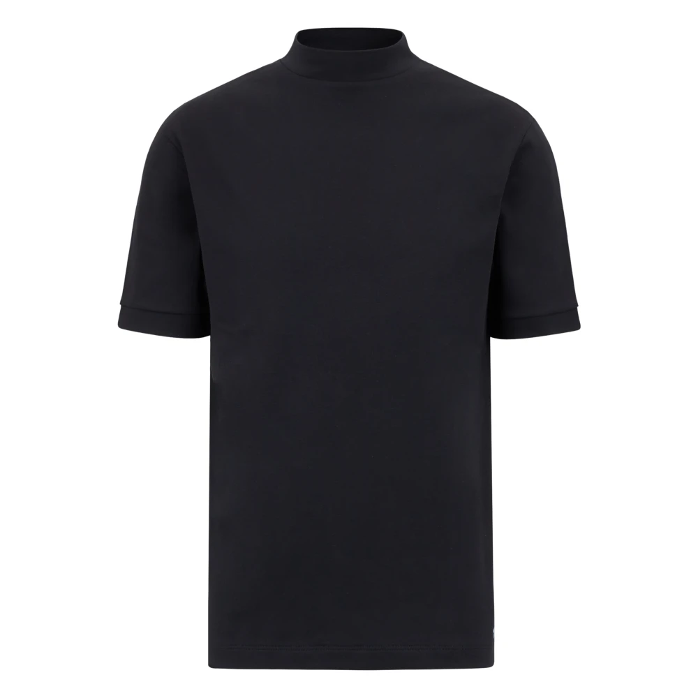 Drykorn Heren T-shirt met opstaande kraag Black Heren