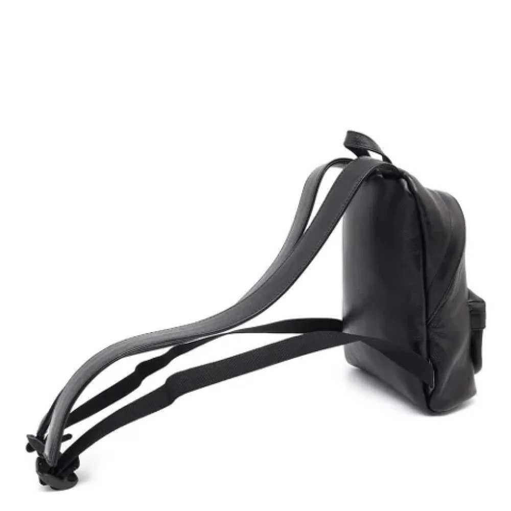 Balenciaga Vintage Pre-owned Leather backpacks Black Dames