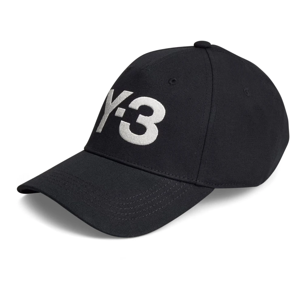 Y-3 Unisex Black Hats & Caps, One Size, Logo Cap