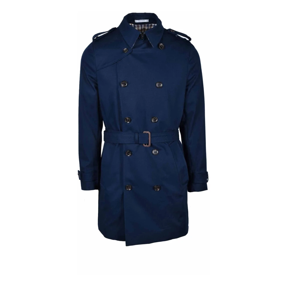 Aquascutum Trench Blue Heren